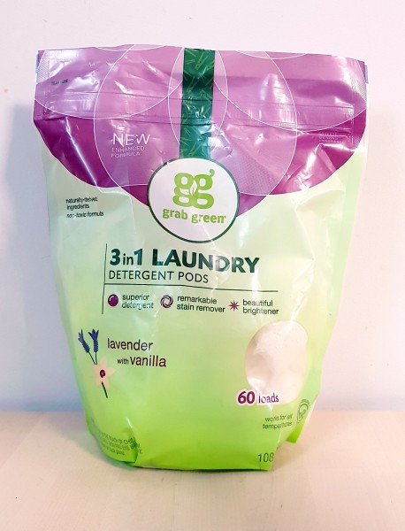 Капсулы для стирки Grabgreen 3 в 1 Лаванда и ваниль 60 шт