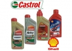 Масла моторные Castrol, Shell
